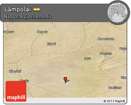 Satellite Panoramic Map of Lāmpolai