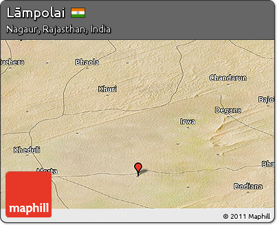 Satellite Panoramic Map of Lāmpolai