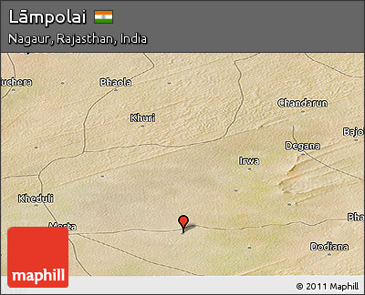 Satellite Panoramic Map of Lāmpolai