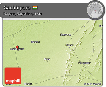 Physical 3D Map of Gachhipura