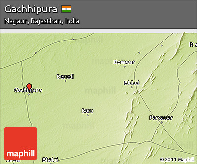 Physical 3D Map of Gachhipura
