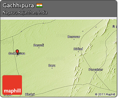 Physical 3D Map of Gachhipura
