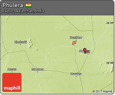 Physical Map of Phulera