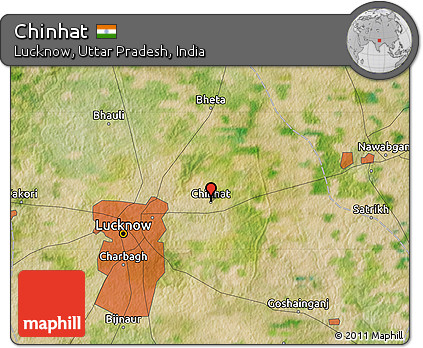 Chinhat Tiraha Lucknow Map Free Satellite Map Of Chinhat