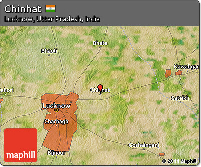 Chinhat Tiraha Lucknow Map Free Satellite Map Of Chinhat