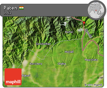 Satellite Map of Paten