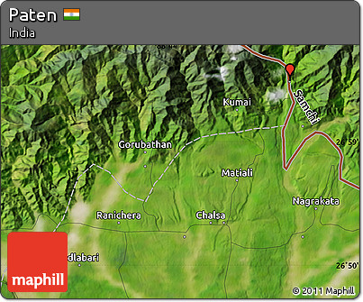 Satellite Map of Paten