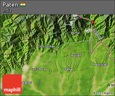 Satellite Map of Paten