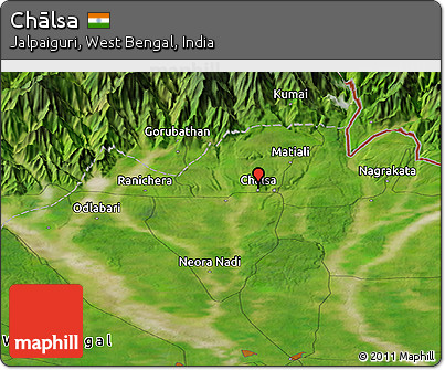 Satellite Panoramic Map of Chālsa