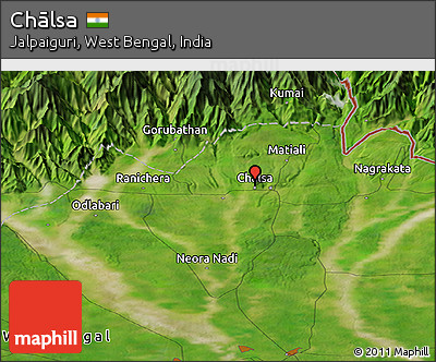 Satellite Panoramic Map of Chālsa
