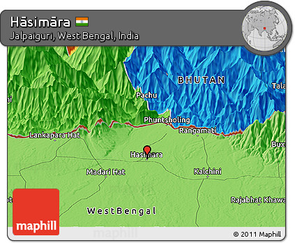 Hasimara West Bengal Map Free Political Panoramic Map Of Hāsimāra