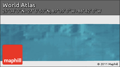 Satellite Panoramic Map of the Area around 26° 50' 27" N, 89° 10' 30" W