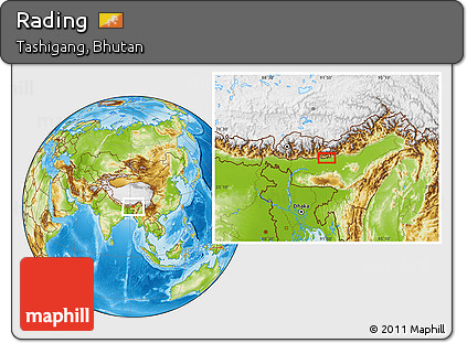 Physical Location Map of Rading