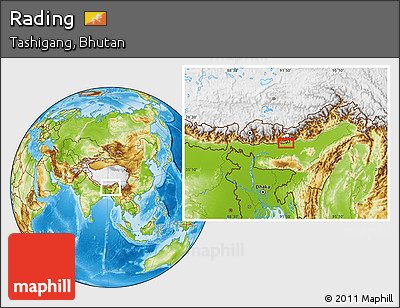 Physical Location Map of Rading