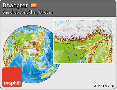 Physical Location Map of Bhangtar