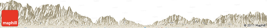 Shaded Relief Horizon Map of the Area around 26° 50' 27" N, 92° 43' 29" E