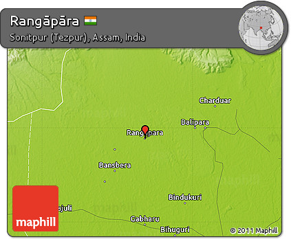 Physical Map of Rangāpāra