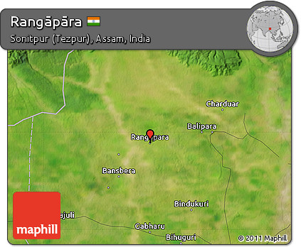 Satellite Map of Rangāpāra