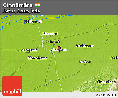 Physical 3D Map of Cinnāmāra