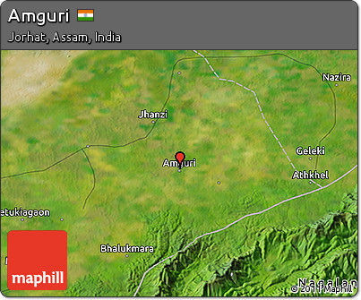Satellite 3D Map of Amguri