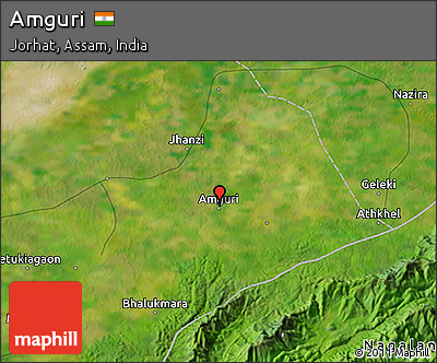 Satellite 3D Map of Amguri