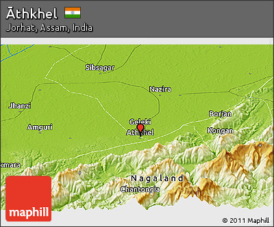 Physical Panoramic Map of Āthkhel