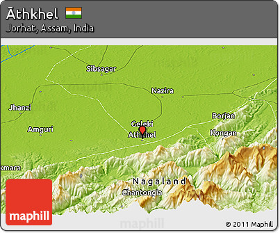 Physical Panoramic Map of Āthkhel