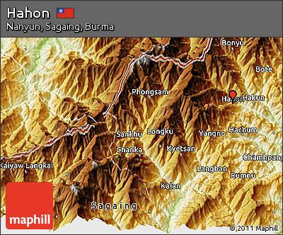 Physical 3D Map of Hahon