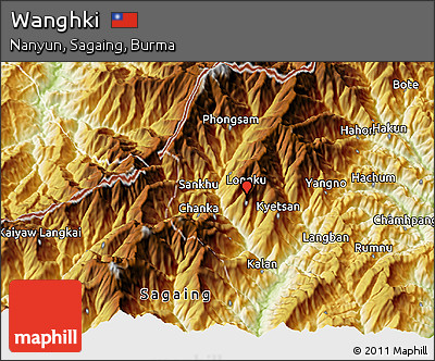 Physical 3D Map of Wanghki