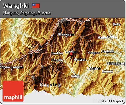 Physical 3D Map of Wanghki