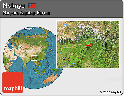 Satellite Location Map of Noknyu
