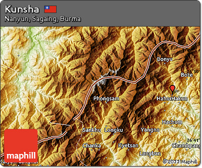 Physical Map of Kunsha