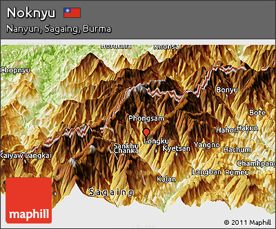 Physical Panoramic Map of Noknyu