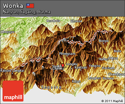 Physical Panoramic Map of Wonka