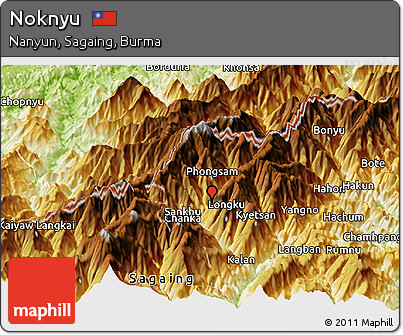 Physical Panoramic Map of Noknyu
