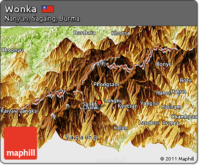 Physical Panoramic Map of Wonka