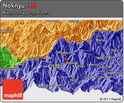 Political Panoramic Map of Noknyu