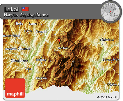 Physical 3D Map of Lakai