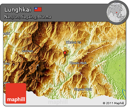 Physical 3D Map of Lunghkai