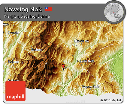 Physical 3D Map of Nawsing Nok
