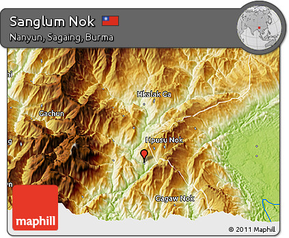 Physical 3D Map of Sanglum Nok