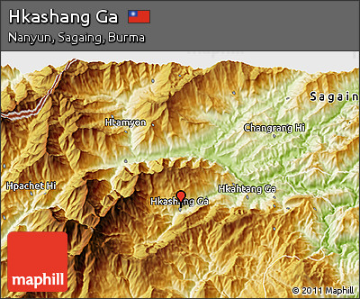 Physical 3D Map of Hkashang Ga