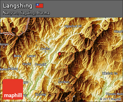 Physical 3D Map of Langshing