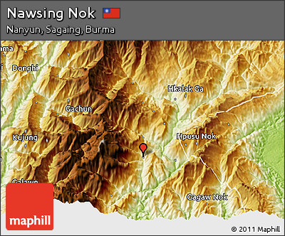 Physical 3D Map of Nawsing Nok