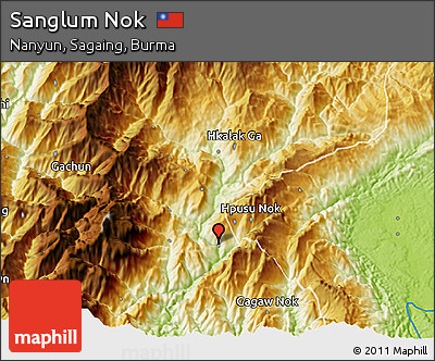 Physical 3D Map of Sanglum Nok