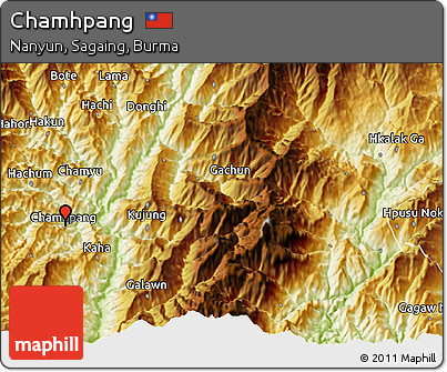 Physical 3D Map of Chamhpang