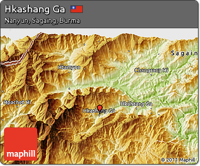 Physical 3D Map of Hkashang Ga