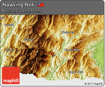 Physical 3D Map of Nawsing Nok