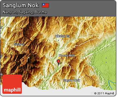 Physical 3D Map of Sanglum Nok