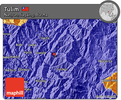 Political 3D Map of Tulim
